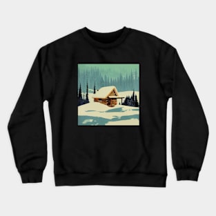 Snowy Cabin Crewneck Sweatshirt